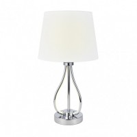 Distribuidor - Lâmpadas Diversas | Sobre Mesas Decoração | SOBREMESA DUBROVNIK 9W 4000K+ 1XE27 CROMO 675 LM DOBLE ENCENDIDO 46X26X26 CM Ref: 153472020